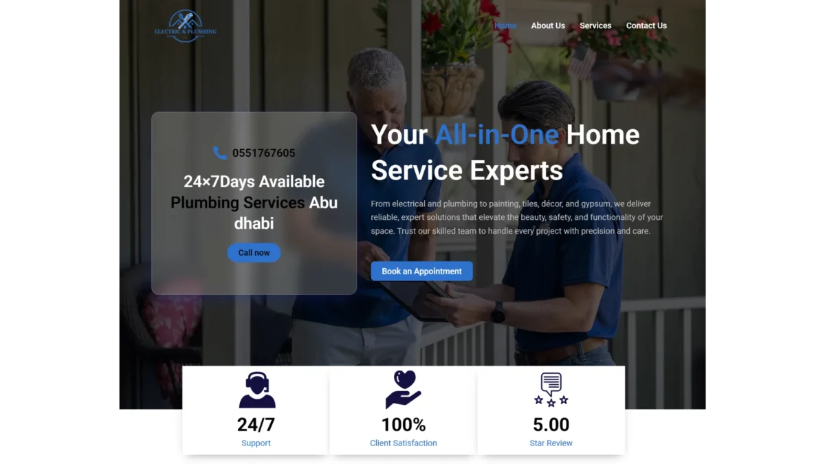 plumbing website